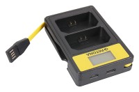 Ładowarka podwójna Patona Smart Dual LCD USB Sony NP-FZ100