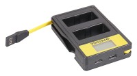 Ładowarka podwójna Patona Smart Dual LCD USB Fuji NP-W126