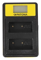 Ładowarka podwójna Patona Smart Dual LCD USB Canon LP-E8