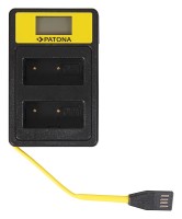 Ładowarka podwójna Patona Smart Dual LCD USB Canon LP-E12