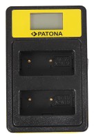 Ładowarka podwójna Patona Smart Dual LCD USB Olympus PS-BLS1 / BLS5