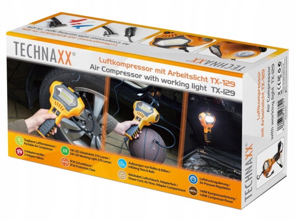 Sprężarka przenośna Technaxx Air Compressor TX-129