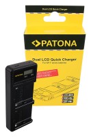 Ładowarka podwójna Patona Smart Dual LCD USB Sony NP-F model : 1886