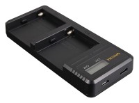 Ładowarka podwójna Patona Smart Dual LCD USB Sony NP-F model : 1886