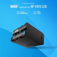 Akumulator Newell zamiennik NP-F970 ekran LCD  poj. 8600 mAh