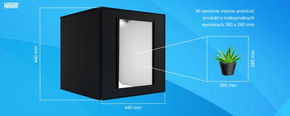 Namiot bezcieniowy Newell M40 do fotografii produktowej