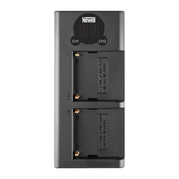 Ładowarka dwukanałowa Newell DL-USB-C do akumulatorów NP-F550/770/970