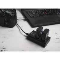 Ładowarka dwukanałowa Newell DL-USB-C do akumulatorów NP-F550/770/970