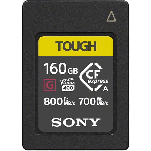 Karta pamięci Sony CFexpress Tough 160GB typu A z serii CEA-G160T 
