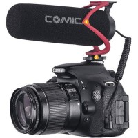 Superkardioidalny mikrofon typu shotgun Comica CVM-V30 LITE - Czerwony