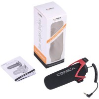 Superkardioidalny mikrofon typu shotgun Comica CVM-V30 LITE - Czerwony