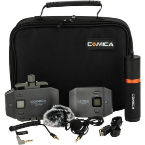 Mikrofon krawatowy comica CVM-WS50B do smartfona z gripem 