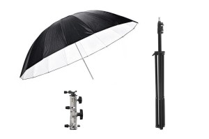 Zestaw studyjny : Parasol 150 cm + uchwyt Varos + statyw 