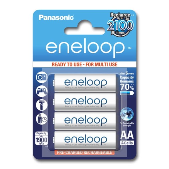 Akumulatorki Panasonic ENELOOP R6/AA 1900mAh 4szt (BK-3MCCE/4BE)