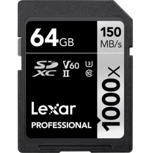 Karta pamięci Lexar SDXC 64GB 1000x V60 150MB/s / 90MB/s UHS-II