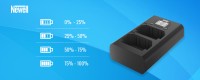 Ładowarka dwukanałowa Newell DL-USB-C do akumulatorów AHDBT-901