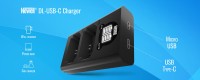 Ładowarka dwukanałowa Newell DL-USB-C do akumulatorów AHDBT-901