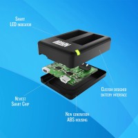 Ładowarka dwukanałowa Newell SDC-USB do akumulatorów AHDBT-901