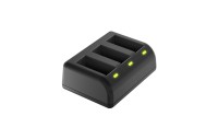 Ładowarka trójkanałowa Newell SDC-USB do akumulatorów AHDBT-901