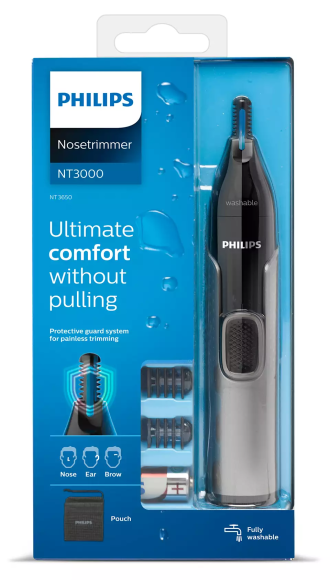 Trymer do brwi, nosa i uszu Philips Nose Trimmer Series 3000 NT3650/16