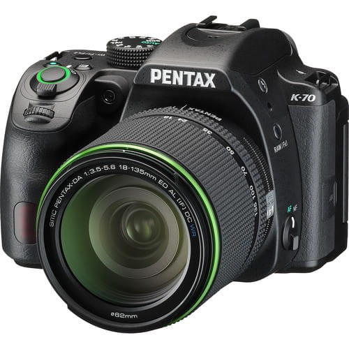 Lustrzanka Pentax K-70 + DA 18-135 WR czarny