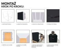Namiot bezcieniowy Puluz 80cm LED 8500 lumenów