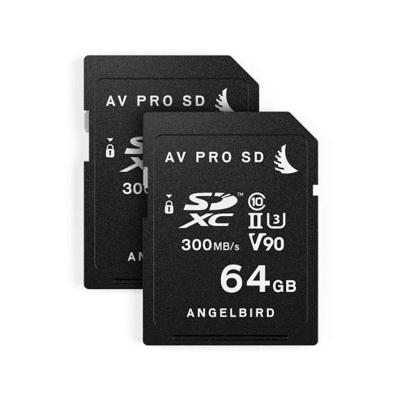 Karta pamięci SDXC Angelbird Panasonic GH5/GH5S 64GB V90 W300/R280 2 PACK