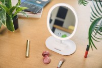 Lusterko do makijażu Humanas HS-ML03 z podświetleniem LED - białe