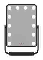Lustro do makijażu Humanas HS-HM01 z oświetleniem LED - czarne