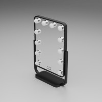 Lustro do makijażu Humanas HS-HM01 z oświetleniem LED - czarne