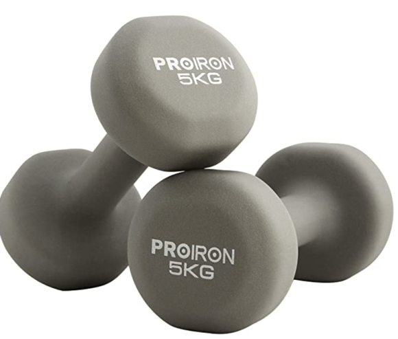 Zestaw hantle gumowane Proiron 2x5kg