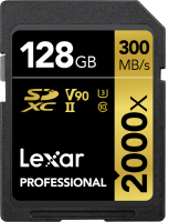 Karta pamięci Lexar 128GB 2000x SDXC UHS-II U3 V90 R300/W260 MB/s