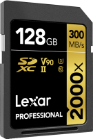 Karta pamięci Lexar 128GB 2000x SDXC UHS-II U3 V90 R300/W260 MB/s