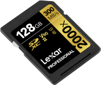 Karta pamięci Lexar 128GB 2000x SDXC UHS-II U3 V90 R300/W260 MB/s