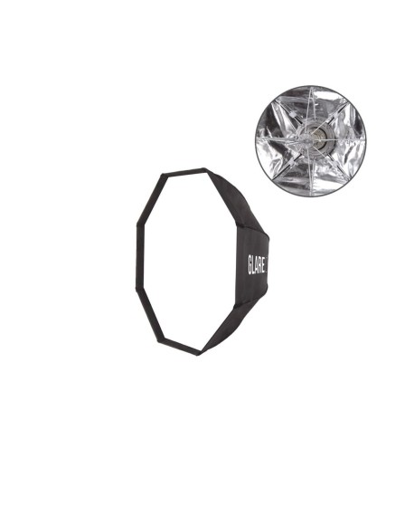 Softbox oktagonalny GlareOne szybki montaż Easy Fold 95 cm - mocowanie bowens