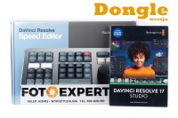 Klawiatura Blackmagic DaVinci Resolve Speed Editor + klucz sprzętowy USB DaVinci Resolve Studio (Dongle)