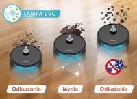 Robot sprzątający z bazą Mamibot EXVAC890 z lampą UVC