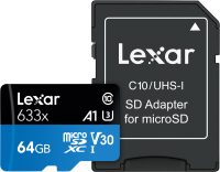 Karta pamięci Lexar microSDXC 64GB 633x UHS-I A1 