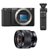 Aparat do wideoblogów z wymiennymi obiektywami Sony ZV-E10 + ob. 10-18mm f/4 OSS 