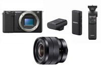 Aparat do wideoblogów z wymiennymi obiektywami Sony ZV-E10 + ob. 10-18mm f/4 OSS 