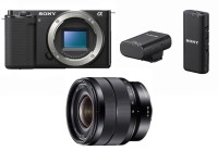 Aparat do wideoblogów z wymiennymi obiektywami Sony ZV-E10 + ob. 10-18mm f/4 OSS 