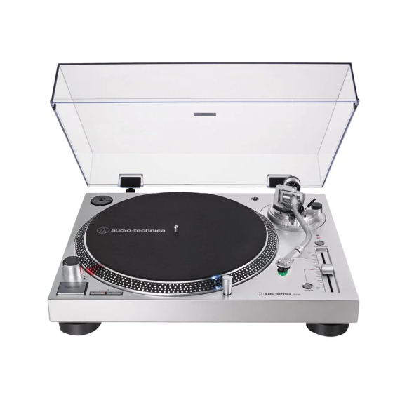 Gramofon Audio-Technica AT-LP120XUSB srebrny z napędem bezpośrednim (analogowy i USB)