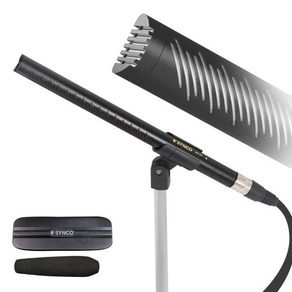 Mikrofon Synco D2 typu shotgun - hiperkardioidalny kierunkowy