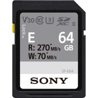  Karta pamięci Sony SDXC UHS-II 64 GB z serii E (U3) R: 270 MB/s W: 70 MB/s  SF-E64/T1