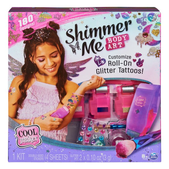 Zestaw do tatuaży dla dzieci Cool Maker Shimmer Me Body Art