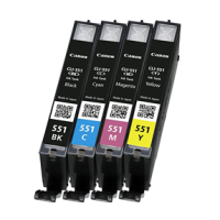 Wielopak kaset z atramentem Canon CLI-551 BK/C/M/Y 6509B009