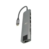 Xtorm Worx Adapter Usb-c Hub 7-in-1 (Pleciony Kabel) Szary