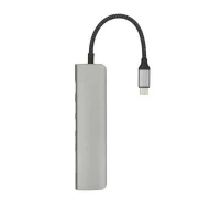 Xtorm Worx Adapter Usb-c Hub 7-in-1 (Pleciony Kabel) Szary