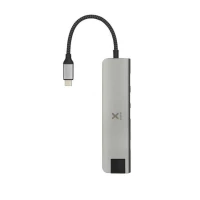Xtorm Worx Adapter Usb-c Hub 7-in-1 (Pleciony Kabel) Szary