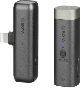 Mini mikrofon bezprzewodowy Boya BY-WM3D 2.4G do urządzeń ze złączem Lightning
